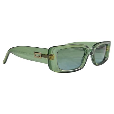 gucci sunglasses green glass|gucci clear lens sunglasses.